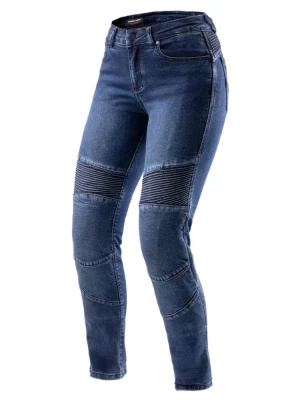 Jeansy motocyklowe damskie Rebelhorn Agness 2 Mono niebieskie + Gratisy