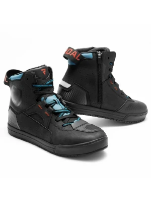 Buty motocyklowe Rebelhorn Vandal II czarno-niebiesko-czerwone + Gratisy
