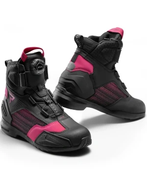 Buty motocyklowe Rebelhorn Core czarno-różowe + Gratisy