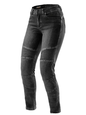Jeansy motocyklowe damskie Rebelhorn Agness 2 Mono czarne + Gratisy