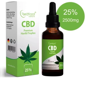 Redfood CBD ÖL 25 % Vollspektrum Hanf Öl 10ml