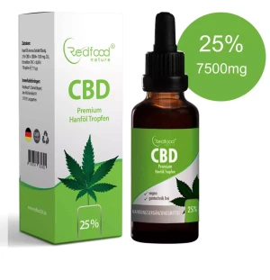 Redfood CBD ÖL 25 % Vollspektrum Hanf Öl 30ml