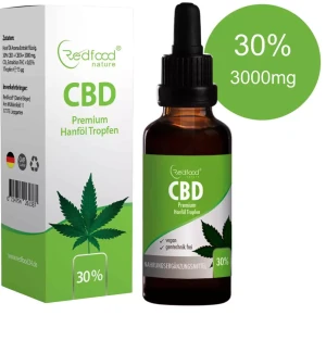 Redfood CBD ÖL 30% Vollspektrum Hanf Öl 10ml