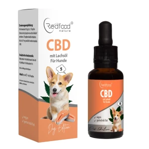 Redfood CBD Öl für Hunde mit Lachsöl 5% - 30ml