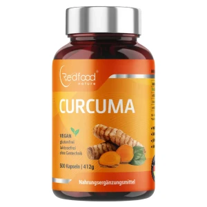 Redfood Curcuma 500 Kapseln - Curcumin + Piperin