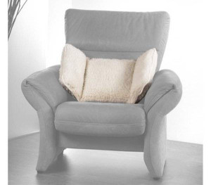 K.&N. SCHURWOLL Coussin de fauteuil en laine vierge réversible