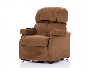 GOLDEN Fauteuil releveur Mini Confort Plus, 2 moteurs Cognac R++ Soft Touch