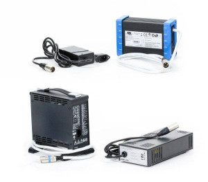 MK POWERED Chargeurs pour scooters et fauteuils roulants électriques LS248 (24 V 8 Ah)