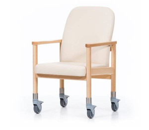 SCHMEZER Chaise Rotello Similicuir cerise avec poignée de poussée