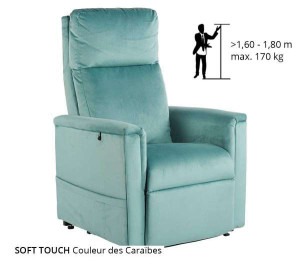 GOLDEN Fauteuil releveur Moderne Confort, 2 moteurs Noisette R+ Soft Touch