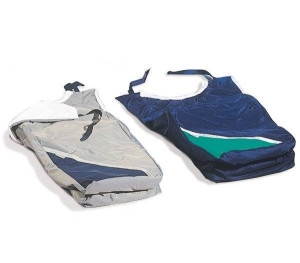 PELLIS MEDICA Couverture pour les genoux Happy colors Titane (gris) Marine Fourrure véritable
