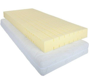 AKS Matelas de soins Puraflex 90 x 200 cm Housse anti-allergique Silvercell souple - moins de 70 kg