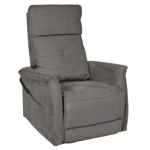 REHASHOP Fauteuil releveur Fergana, 2 moteurs Brun clair