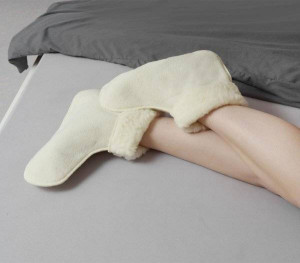 K.&N. SCHURWOLL Chaussons de lit en laine vierge L (41-43)