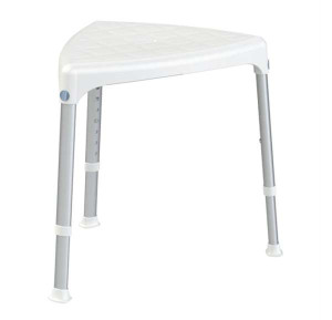 CARELINE Tabouret d'angle pour la douche Smart, blanc