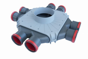 Rozdzielacz rekuperacji skrzynka rozdzielcza 8x75/160/TPK PRODMAX z odejściem 160mm