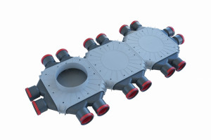 Rozdzielacz rekuperacji skrzynka rozdzielcza 16x75/200/TPK PRODMAX z przyłączem 200mm