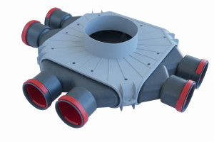 Rozdzielacz rekuperacji skrzynka rozdzielcza 6x75/200/TPK PRODMAX z przyłączem 200mm