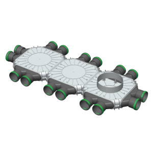 Rozdzielacz rekuperacji skrzynka rozdzielcza 16x75/200/TPK PRODMAX z przyłączem 200mm