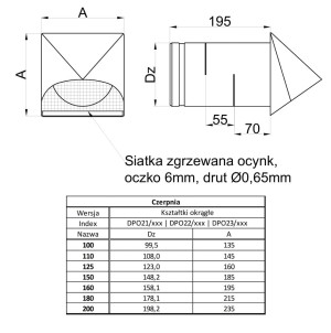 CZERPNIA BIAŁA FI 160 WEN