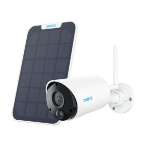 Kamera akumulatorowa Reolink Argus Series B320 z wejściem USB-C i panelem solarnym - Biała