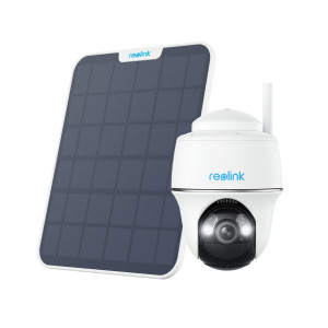 Kamera akumulatorowa obrotowa Reolink Argus Series B430 5Mpix WiFi 2,4 i 5GHz z wejściem USB-C i panelem solarnym - Biała
