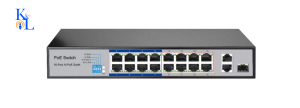 K&L 1618AI Switch POE z zasilaniem CCTV do 250m 16-portowy do kamer monitoringu