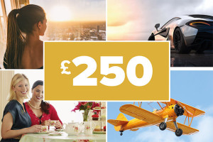 £250 Experience Day Super-Voucher And Choose From Pamper Days And Dining Experiences To Supercar Driving And Adrenaline Filled Activities