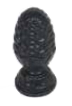 Pomme de pin fonte hauteur 85 mm noir JARDINIER MASSARD J529196