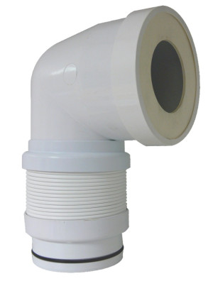 Pipe WC coudée extensible 190 à 390 mm ''Magic Pipe'' D.93/100 REGIPLAST ASPCE