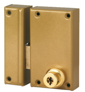 Serrure en applique vertical pêne dormant cylindre de 45 mm 5 ailettes gauche POLLUX 210510