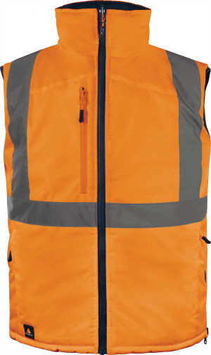 Gilet sans manche réversible HV orange/bleu marine TL DELTA PLUS FIDJ3HVORGT Orange fluo