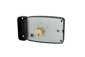 Serrure monopoint en applique ERCY 5 goupilles 5G horizontal tirage gauche cylindre de 45 mm HERACLES C5-501212-2