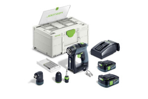 Perceuse-visseuse 10,8 V CXS 12 2,5-Set + 2 batteries 2,5 Ah + chargeur + coffret SYSTAINER SYS3 DF M 187 FESTOOL 576865