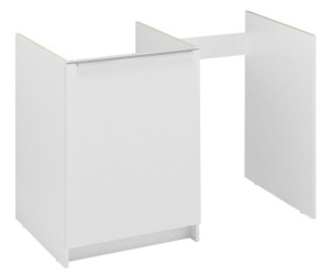 Meuble bas kitchenette CLASSIK 100cm 1 porte avec niche pour réfrigérateur MODERNA ABCE100D05
