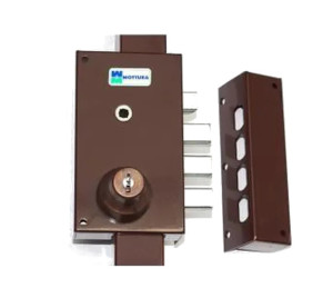 Serrure multipoints en applique Série 448 coloris marron A2P* droite MOTTURA 30448VD5NXHAFD