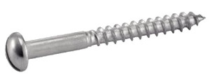Vis à bois tête cylindrique fendue A4 DIN 96 4X20 boîte de 200 ACTON 643024X20