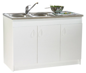 NEOVA Meuble sous évier SIM blanc 16 mm 2 portes largeur 800 mm NÉOVA S12N02080