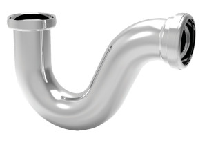 Siphon d'évier tube laiton haut débit D40 mm VALENTIN 00 3652 009 00