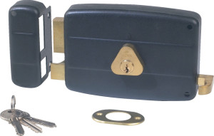 Serrure monopoint en applique horizontale à tirage 50 mm gauche CISA 501210-03-2A
