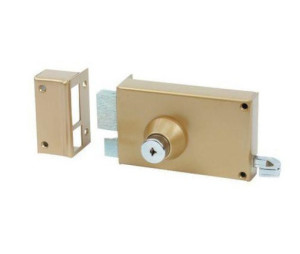 Mécanisme REMPART horizontal tirage coloris OR gauche BRICARD 38012
