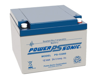 NOTRE SELECTION Batterie rechargeable 12 V DC 24 Ah flamme retardante POWERSONIC PS12260GB