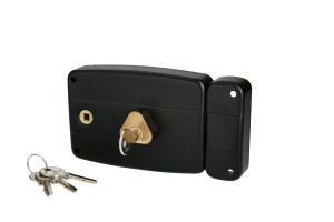Serrure monopoint en applique ERCY 5 goupilles 5G horizontal fouillot droite MV1 cylindre de 50 mm HERACLES C5-501713M-1MV