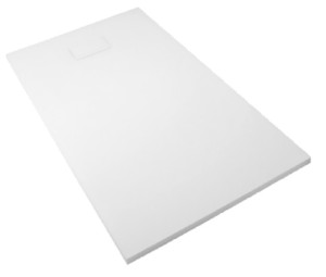 Receveur ONYX blanc 1000 x 800 mm avec bonde AKW 12823WH-CH Blanc