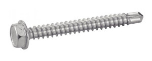 Vis autoperceuse tête hexagonale à embase inox A2 DIN 7504 K 5.5 x 19 boîte de 200 ACTON 624345,5X19