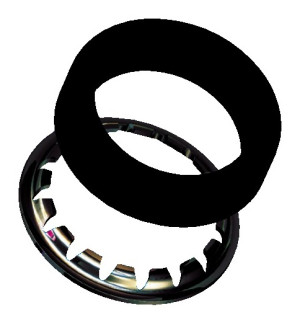 Paquet de 20 collets mobiles 12x17 D10 GRIPP 1004 Noir