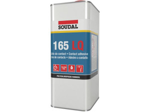 Colle néoprène 165 liquide bidon 5 L SOUDAL 145989 Jaune