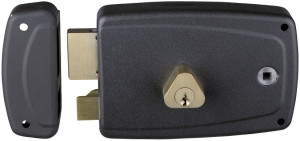 Serrure en applique monopoint Match horizontal à fouillot gauche cylindre de 45 mm JPM 601710-02-2A