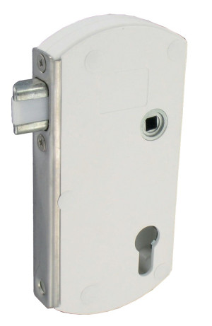 Serrure MODULOX à pêne réglable sans butée blanc TIRARD GB591001