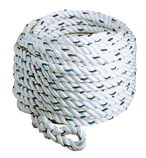 Corde boucle + arrêt pour antichute diamètre 14 mm longueur 10 m TRACTEL 72692 Blanc
